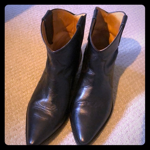 Isabel Marant Black western ankle boots 39 - Picture 1 of 9